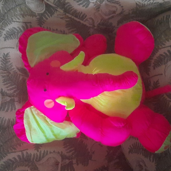 Neon pink yellow elephant walamart brand - Picture 1 of 3